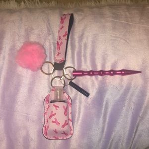 Breast Cancer Awareness Self Defense Wristlet
